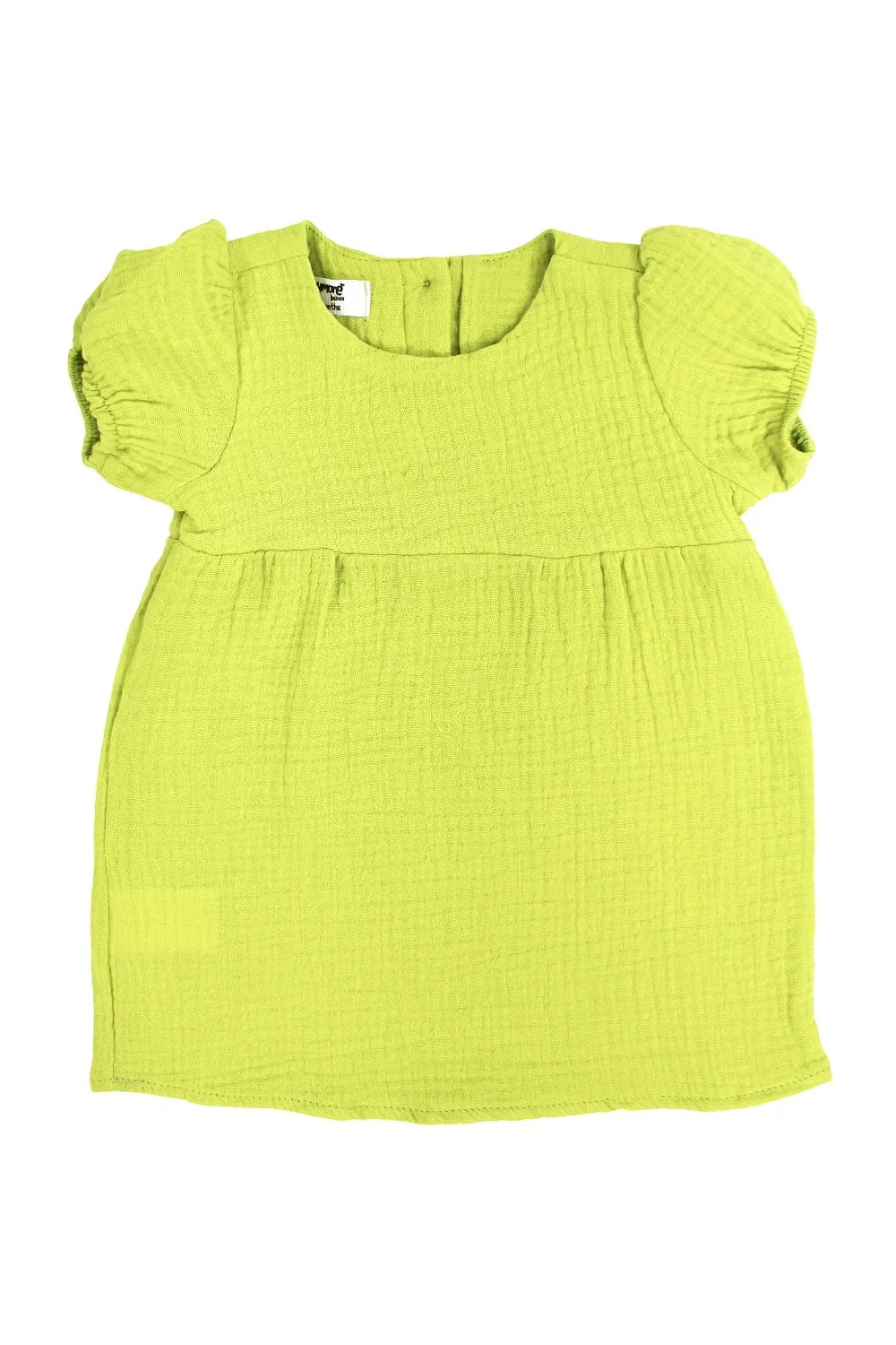 Baby Girls Cotton Dress – Light Green - playmore