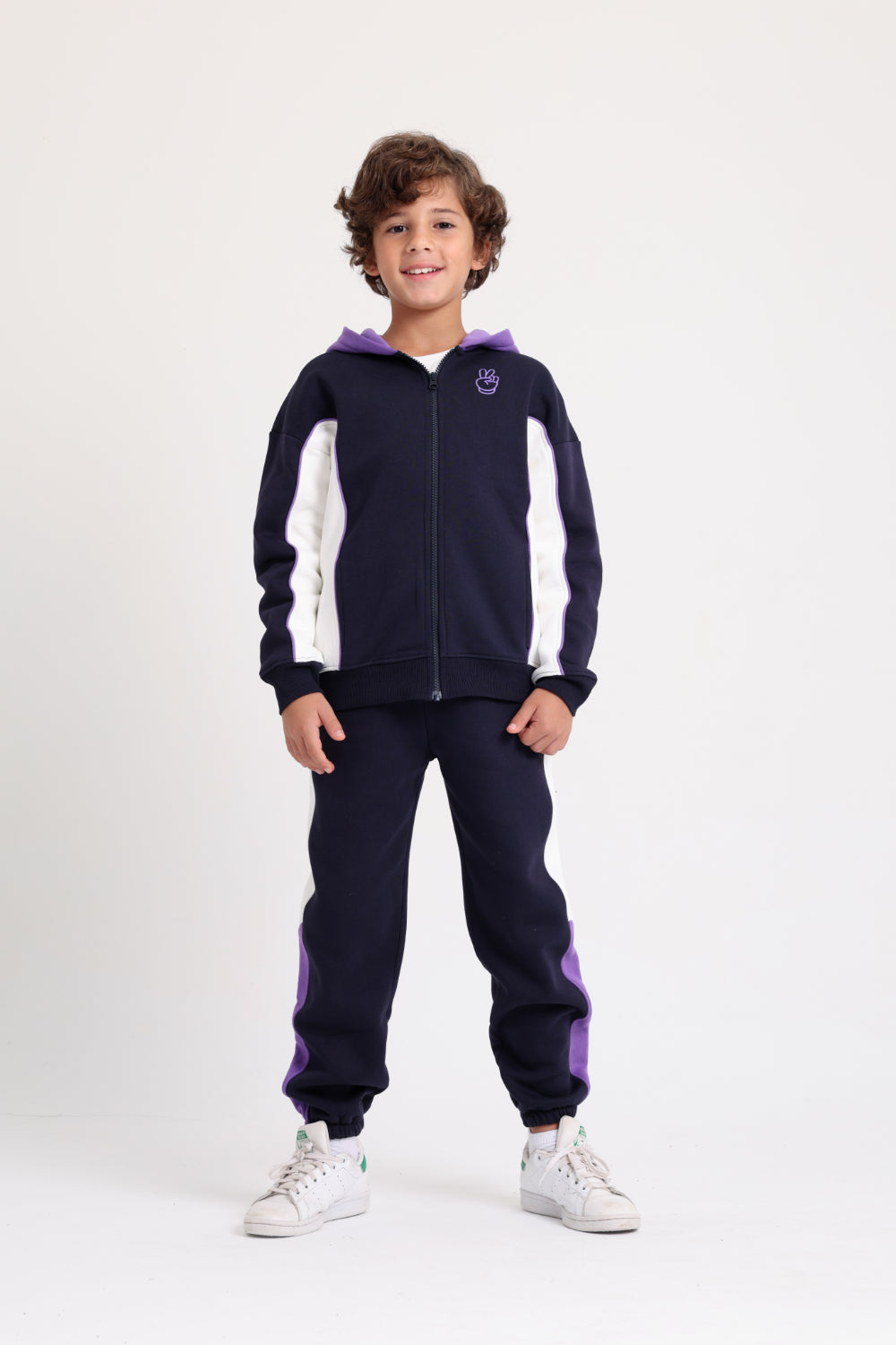 unisex cotton sweatpants - navy