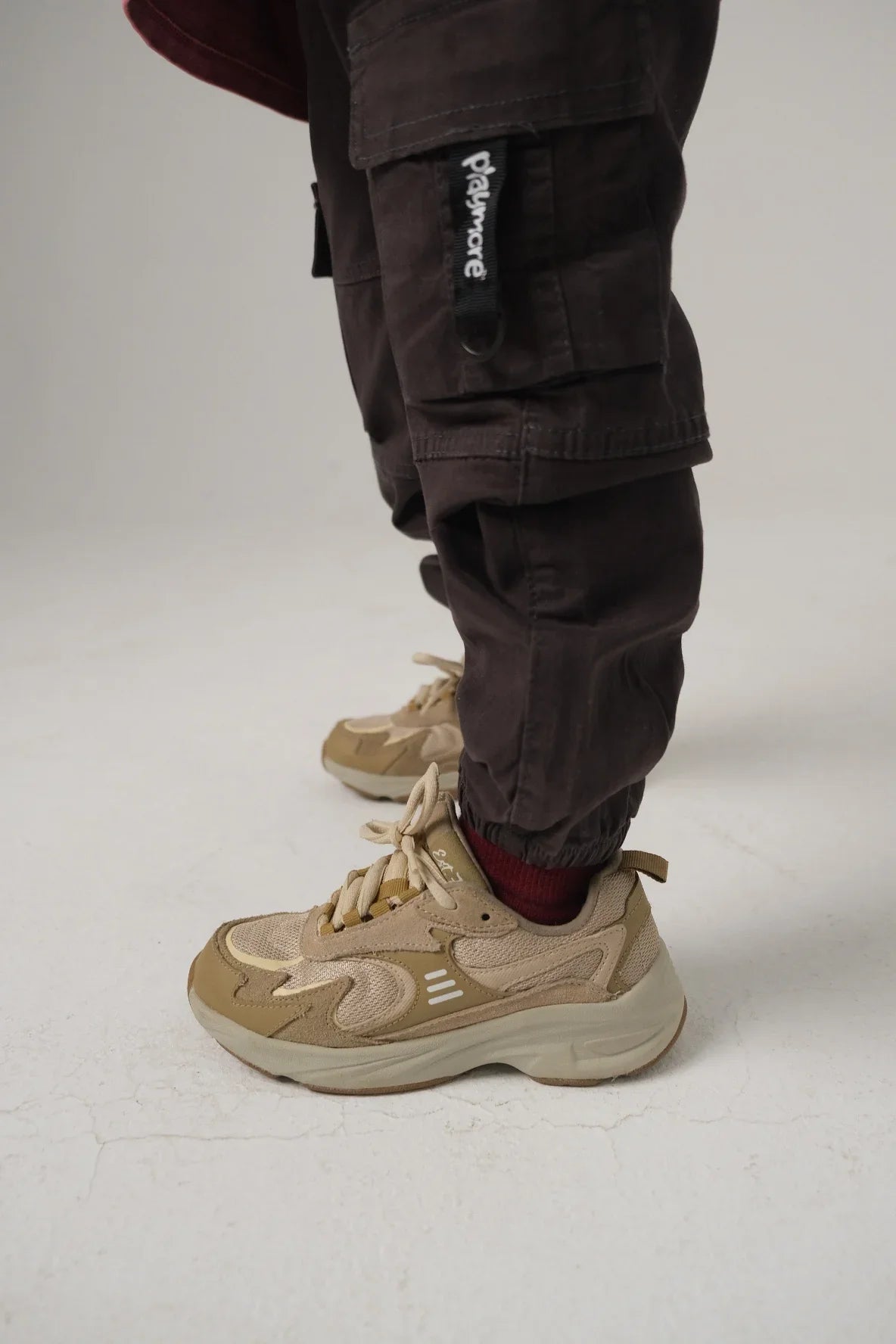 unisex charcoal lightweight cargo pants - playmore