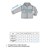 Unisex Baby Gabardine Jacket – Black "THE SUN WILL RISE"