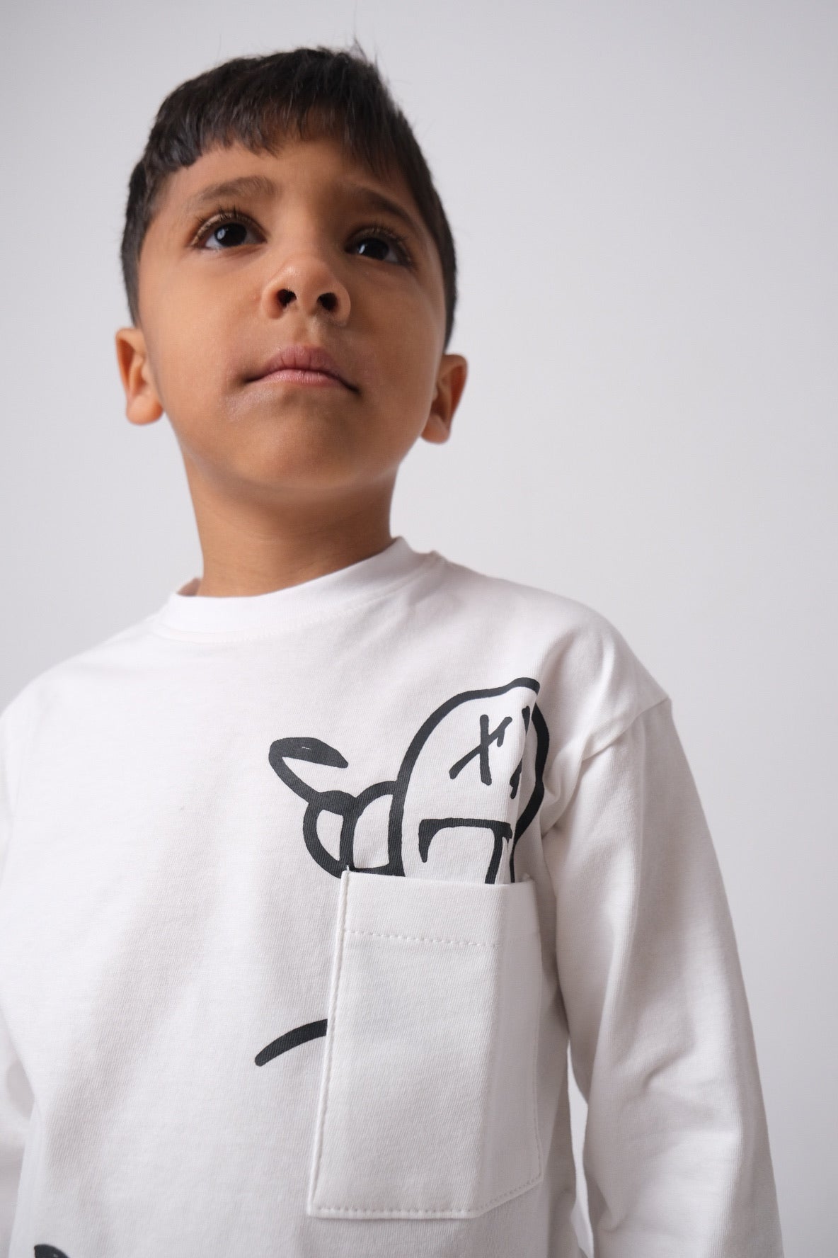 smiley cloud long-sleeved t-shirt