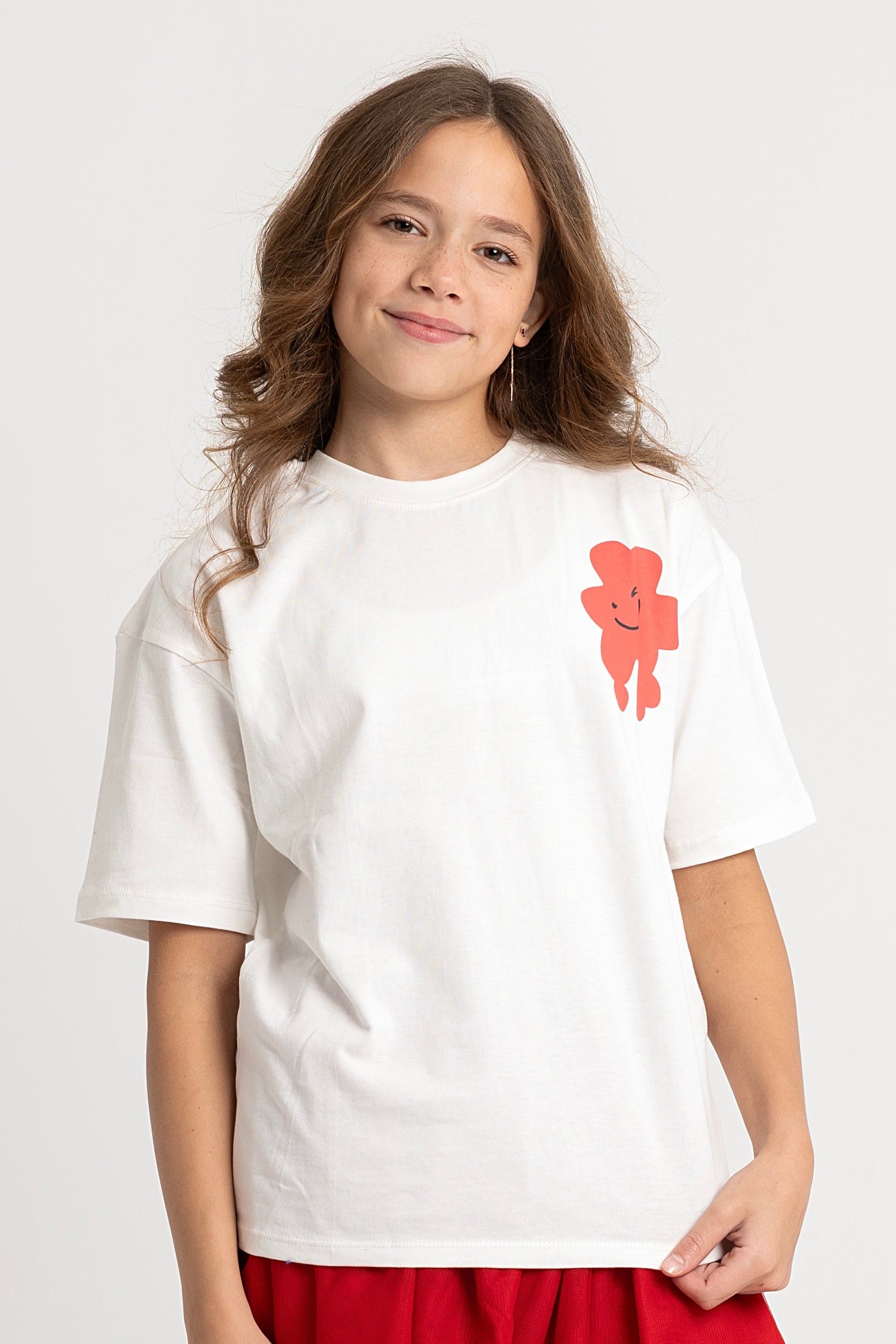"smile" short-sleeved t-shirt – offwhite