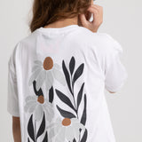 "WILD FLOWER" Short-Sleeved T-Shirt – White