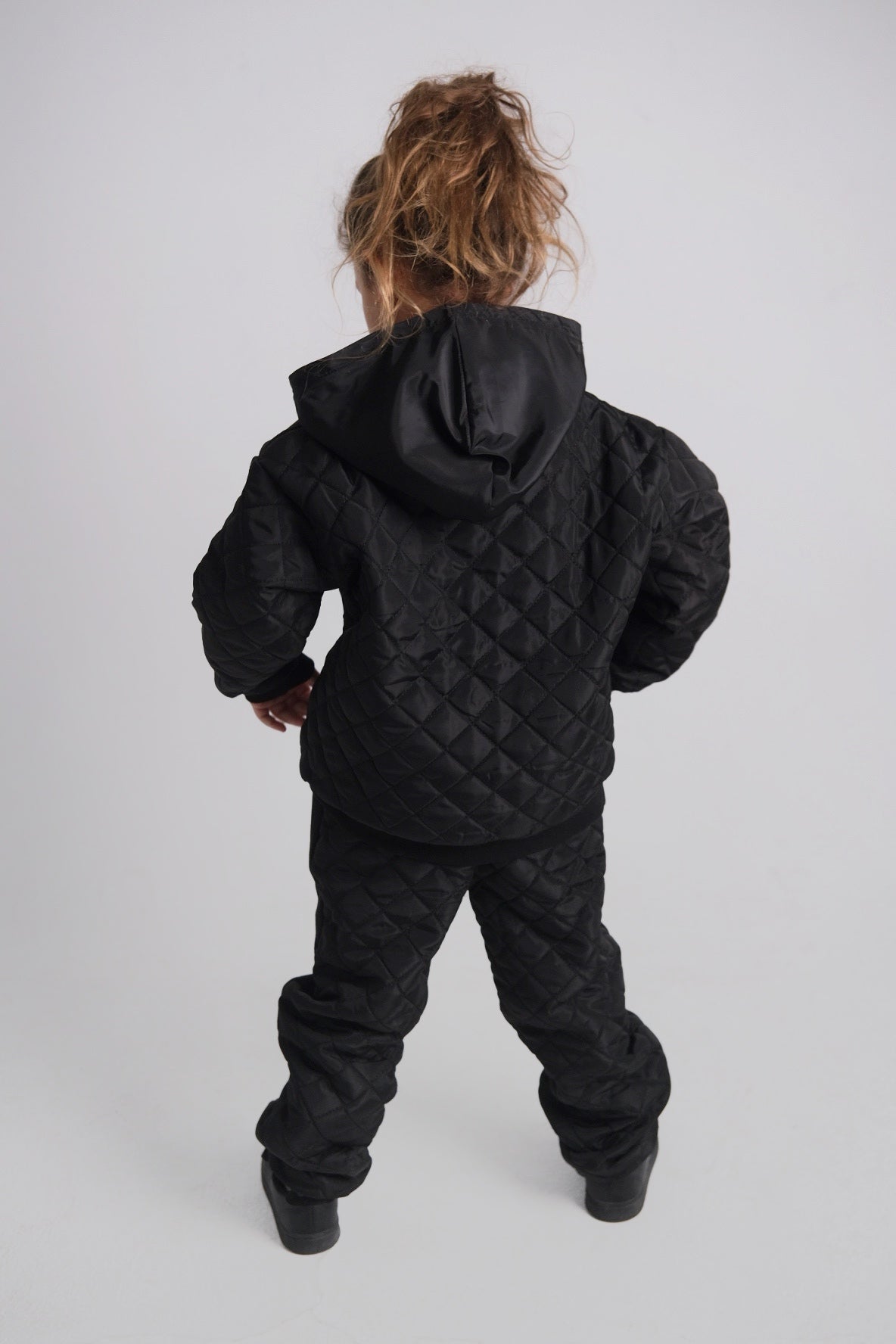unisex back quilted hoodie