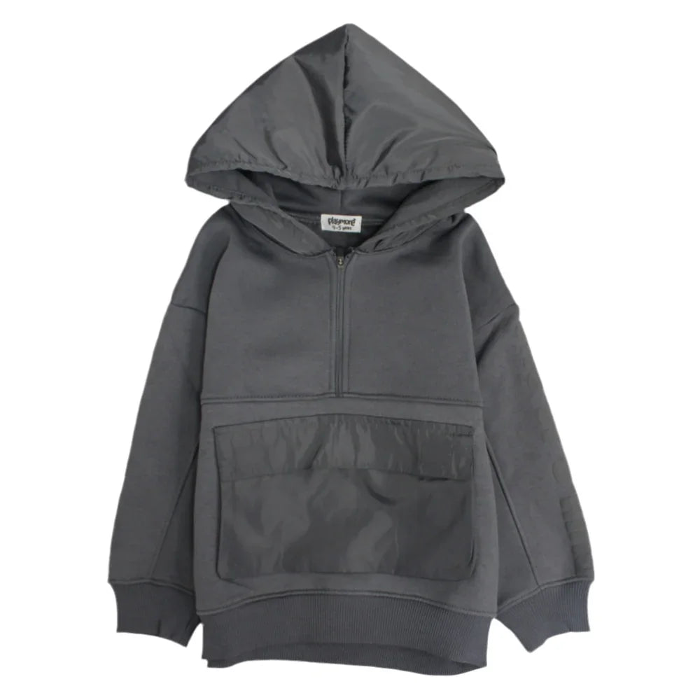 unisex "grey one of a kind sleeve" hoodie