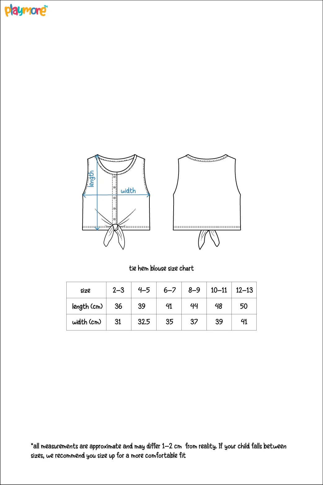 printed tie hem sleeveless blouse - playmore