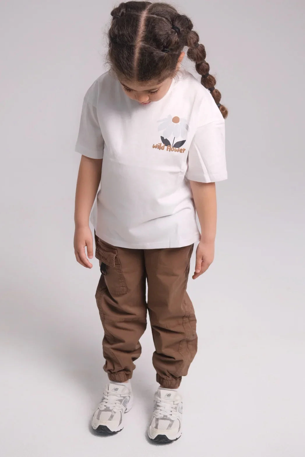 "wild flower" short-sleeved t-shirt – white - playmore