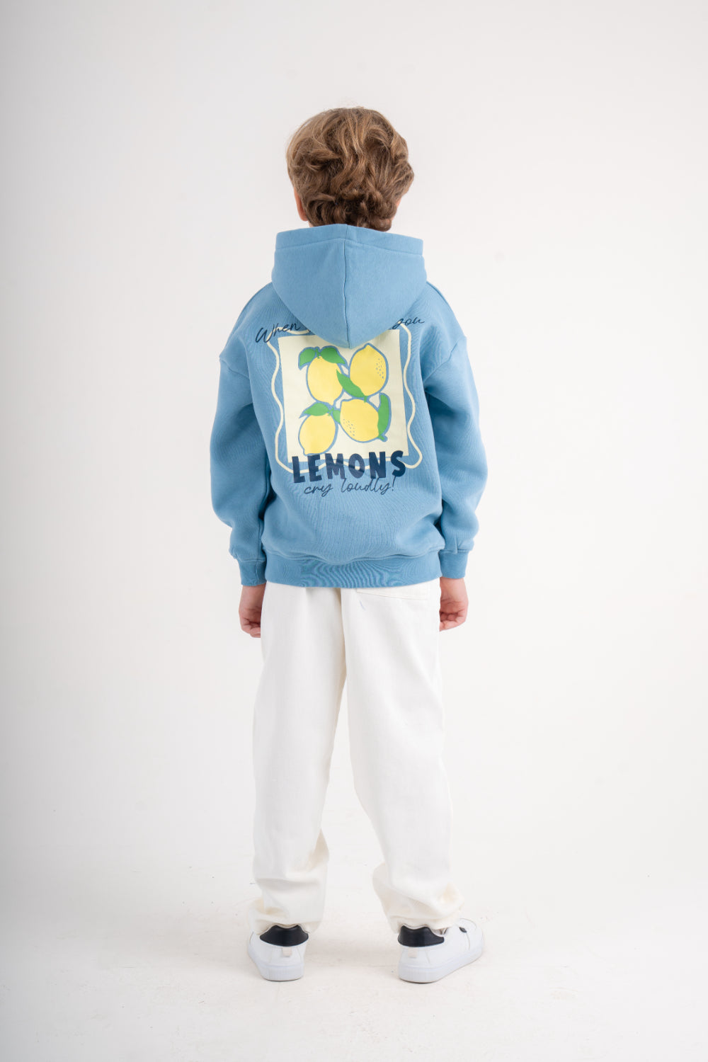 unisex cotton hoodie – baby blue