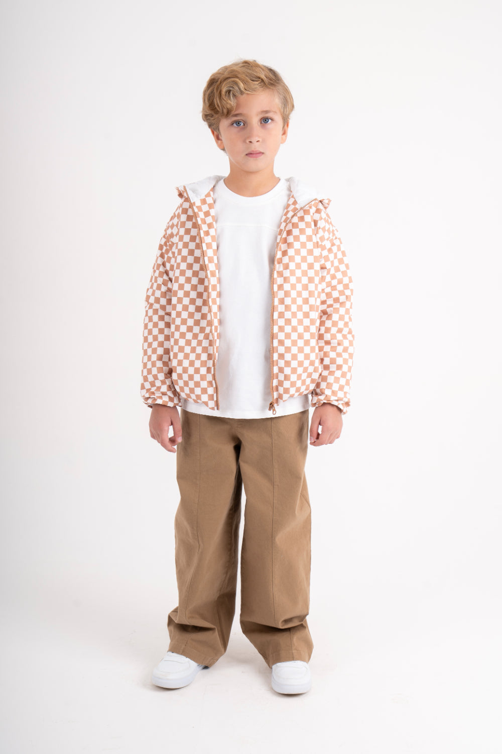 boys gabardine pants – coffee
