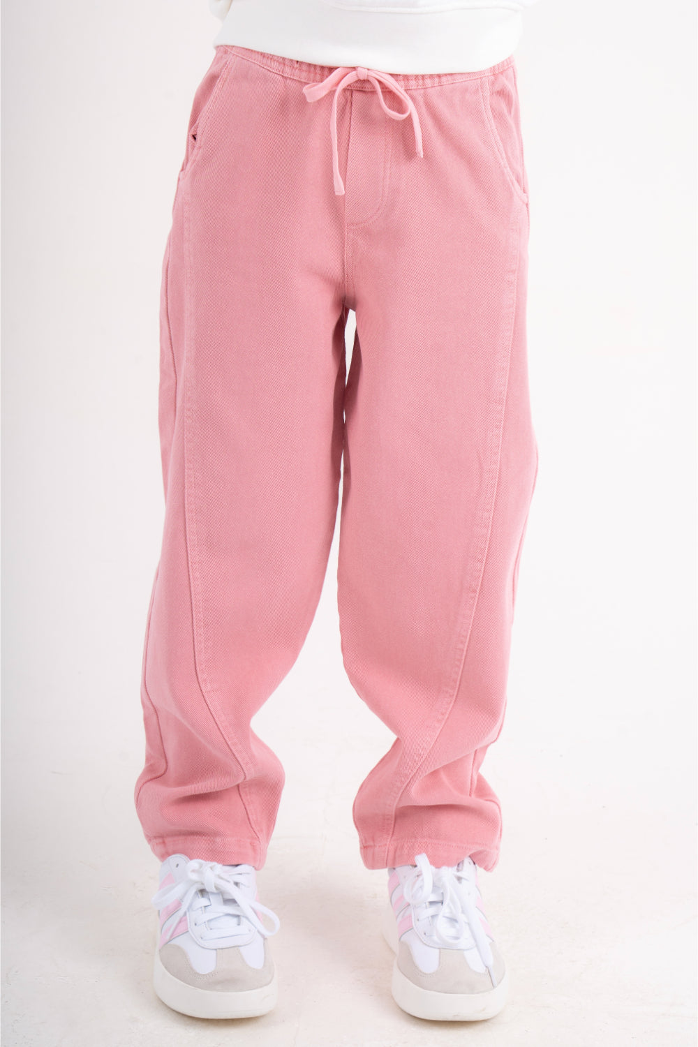 girls gabardine pants – pink