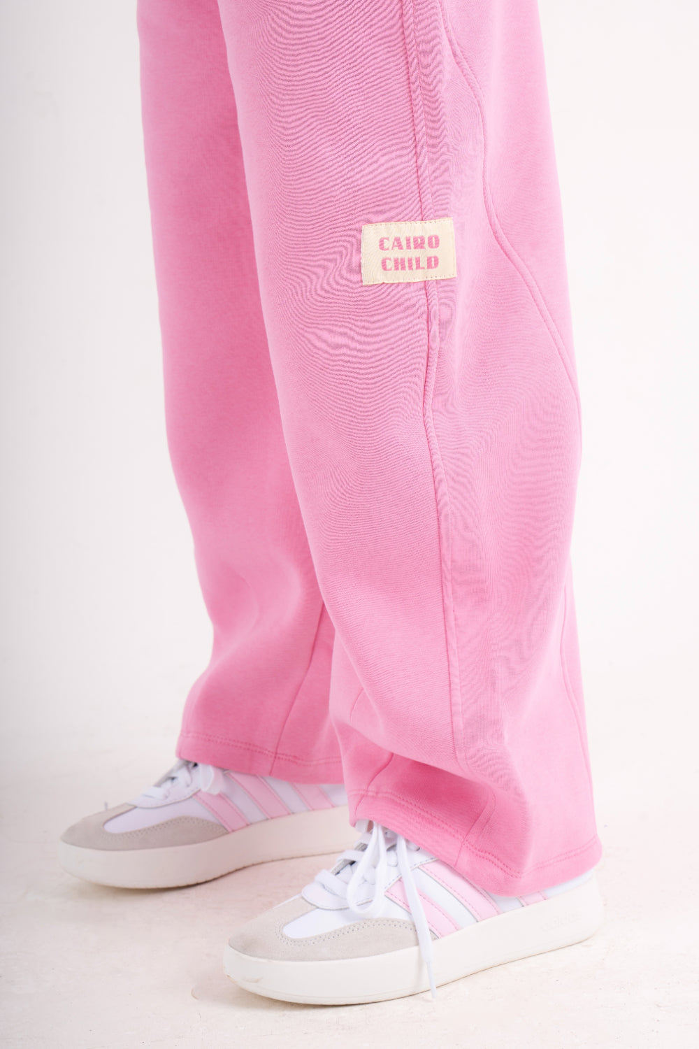 girls fleece sweatpants – pink