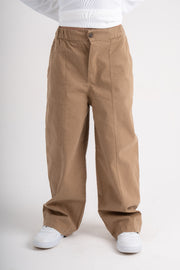 boys gabardine pants – coffee