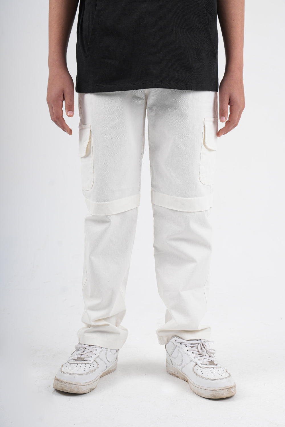 unisex gabardine pants – off-white