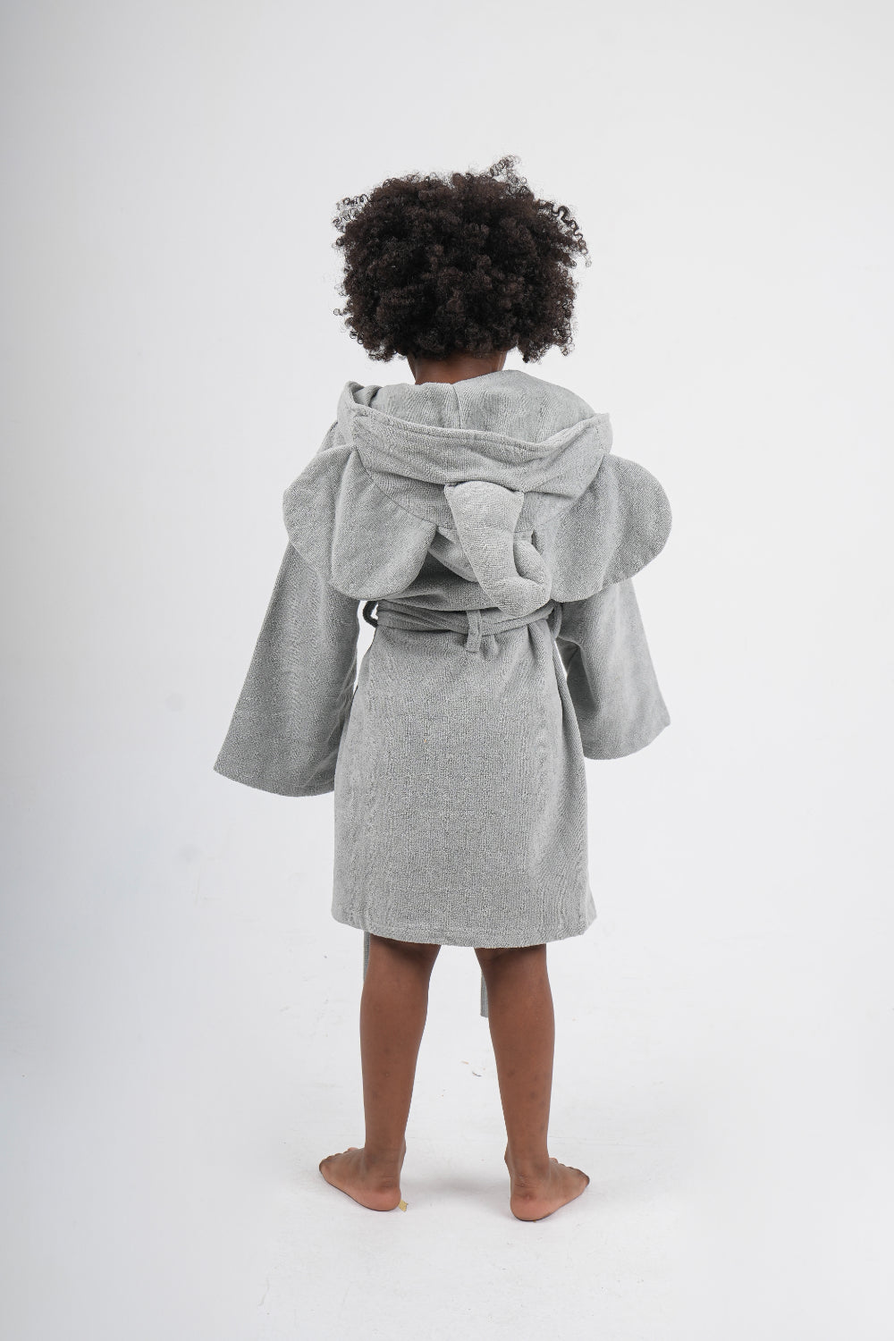unisex swim robe – grey elephant sleeves