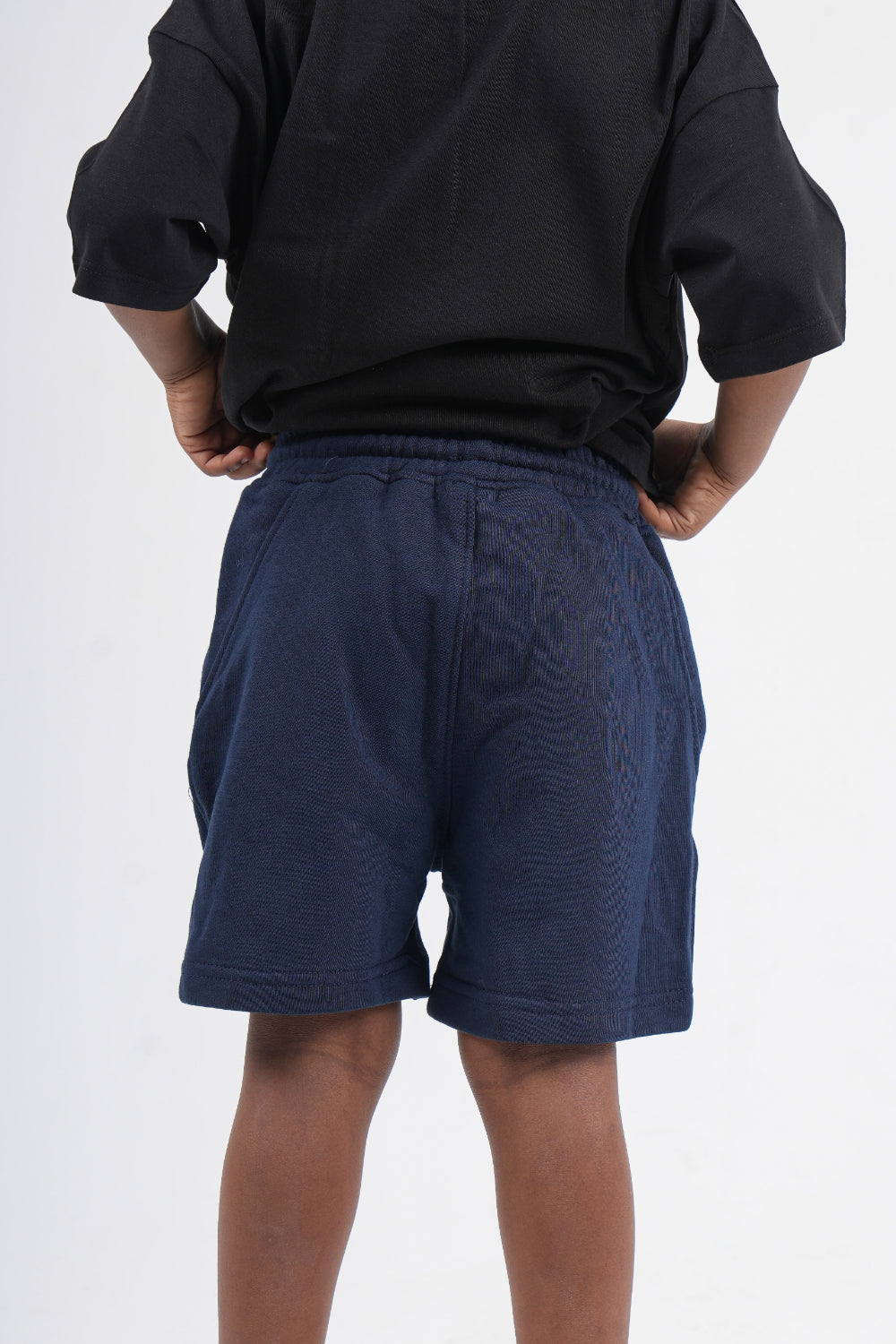 navy cotton shorts