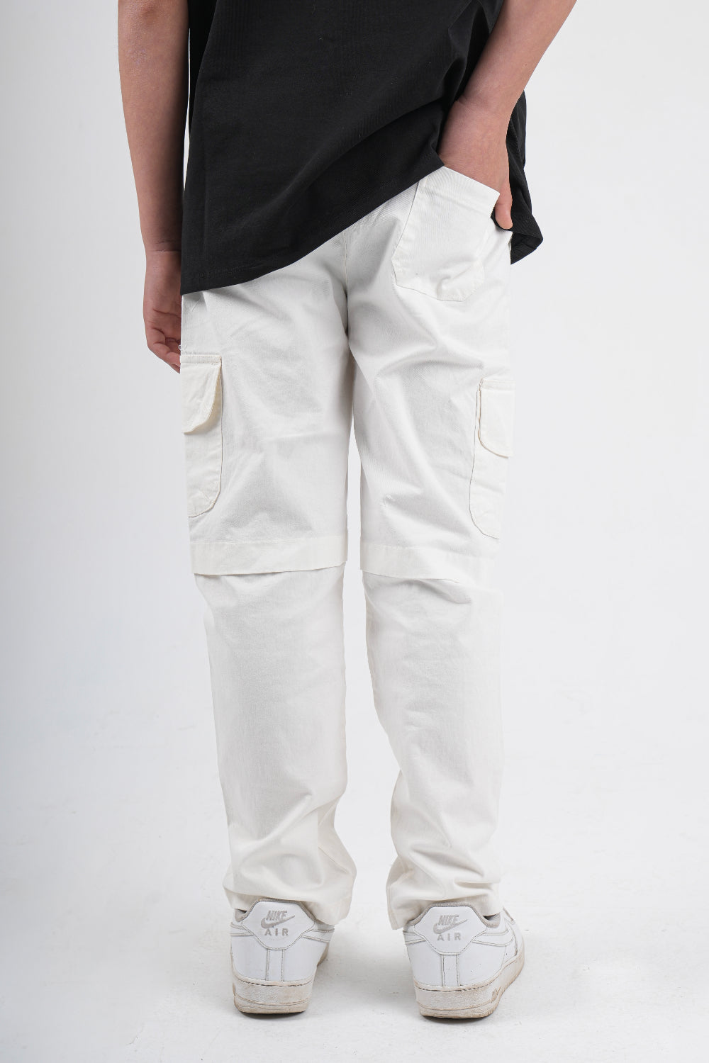 unisex gabardine pants – off-white