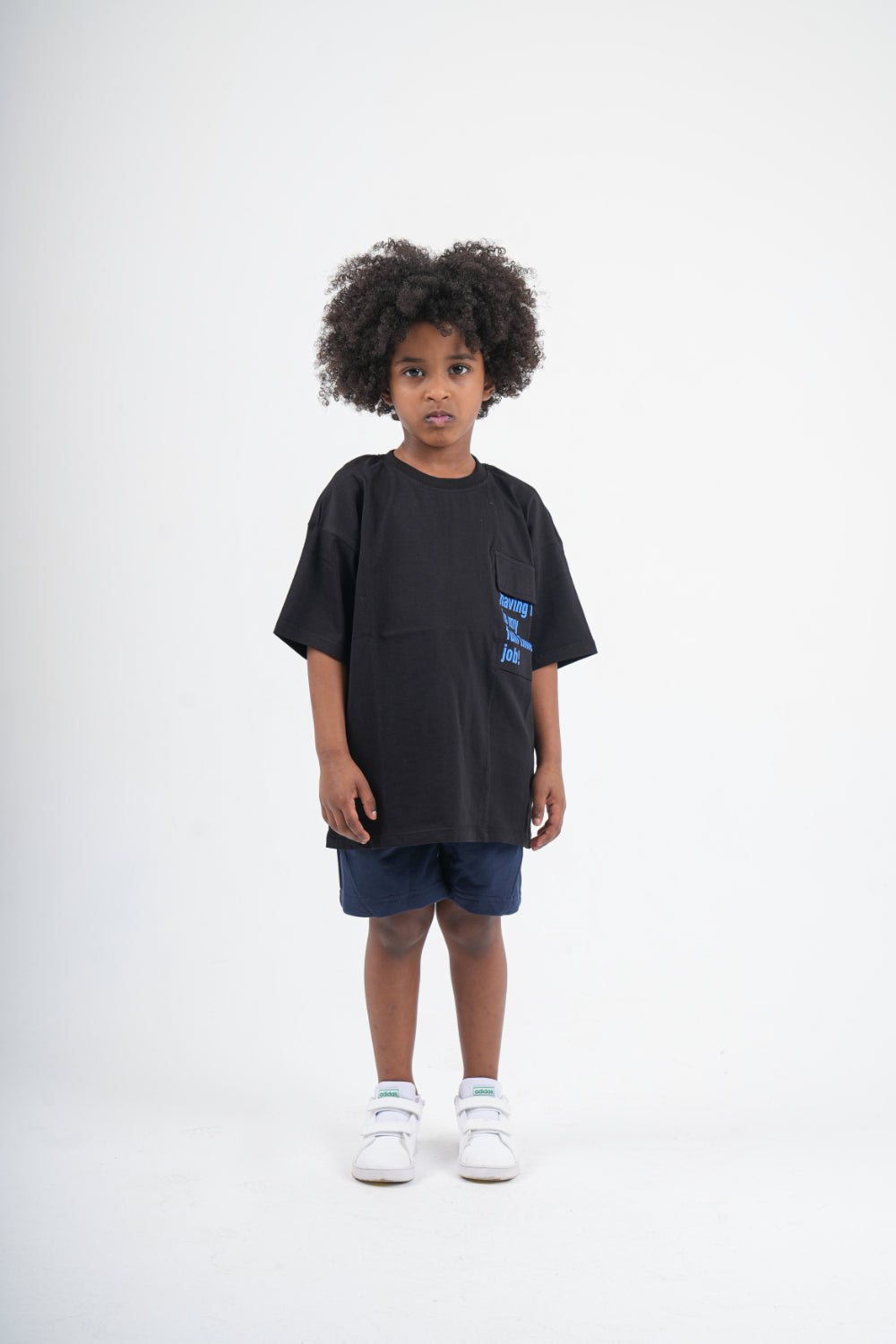 navy cotton shorts