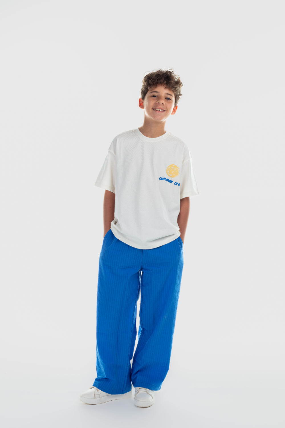 unisex cotton pants – blue