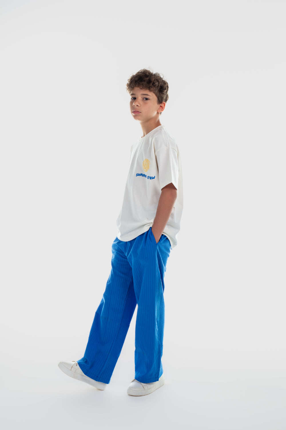 unisex cotton pants – blue
