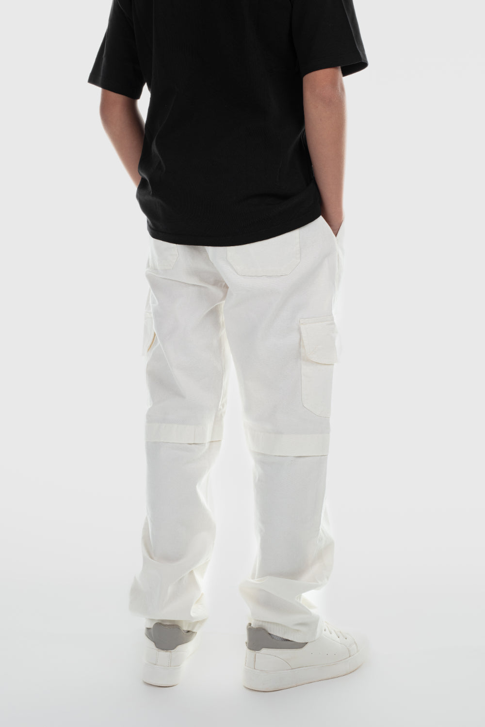 unisex gabardine pants – off-white
