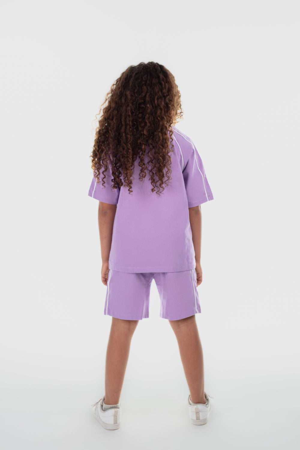 unisex cotton outfit set – purple "only fun moments"