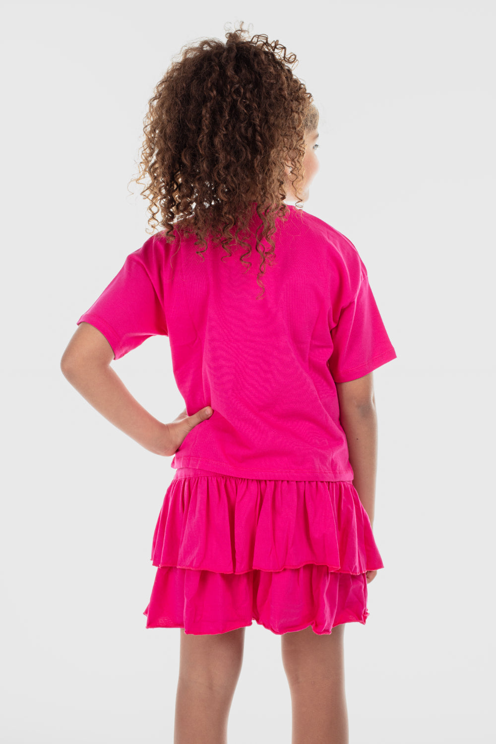 girls outfit set – fuchsia