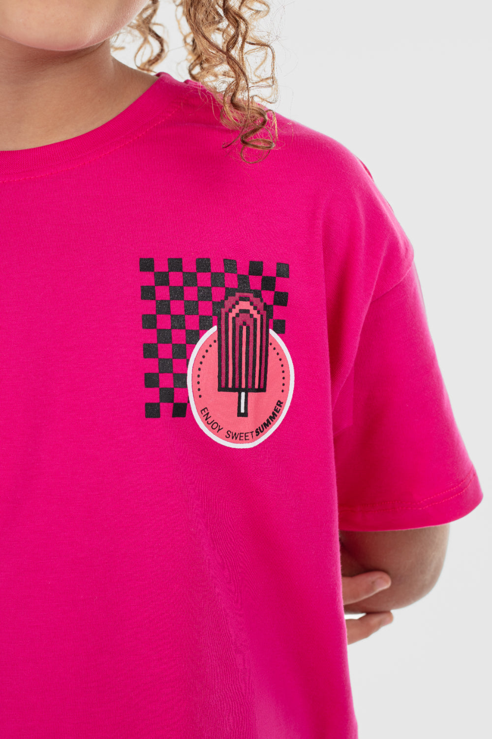 girls outfit set – fuchsia