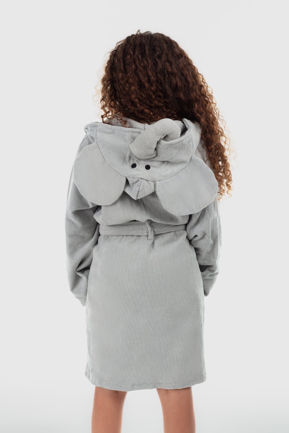 unisex swim robe – grey elephant sleeves