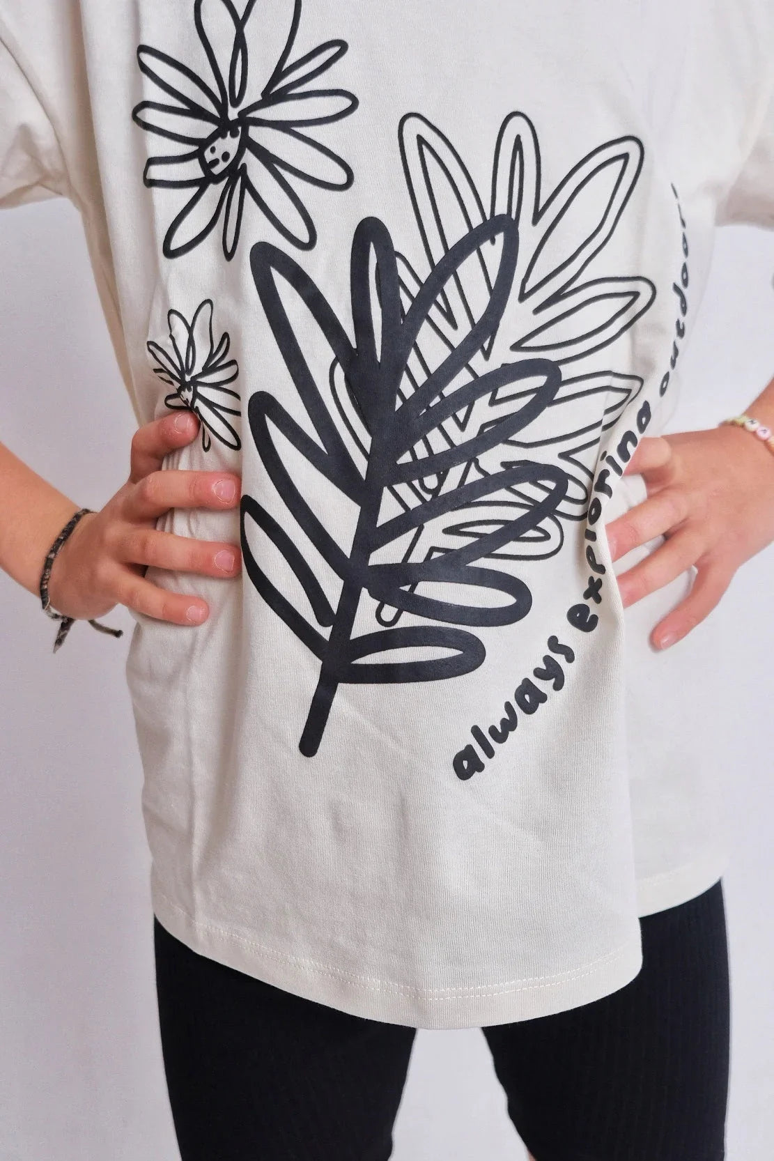 "always exploring outdoors" short-sleeved t-shirt - playmore