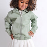 mint lightweight bomber jacket