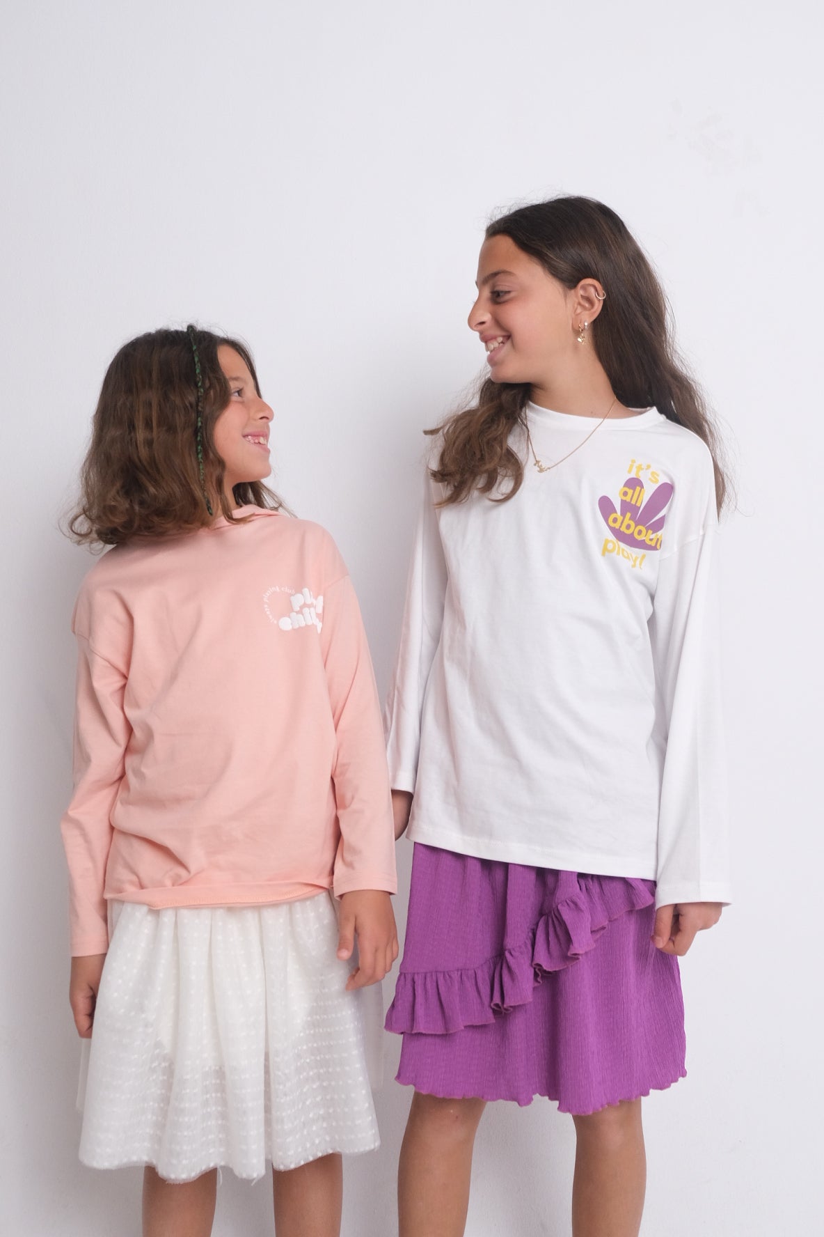 "playful child" long-sleeved hooded t-shirt