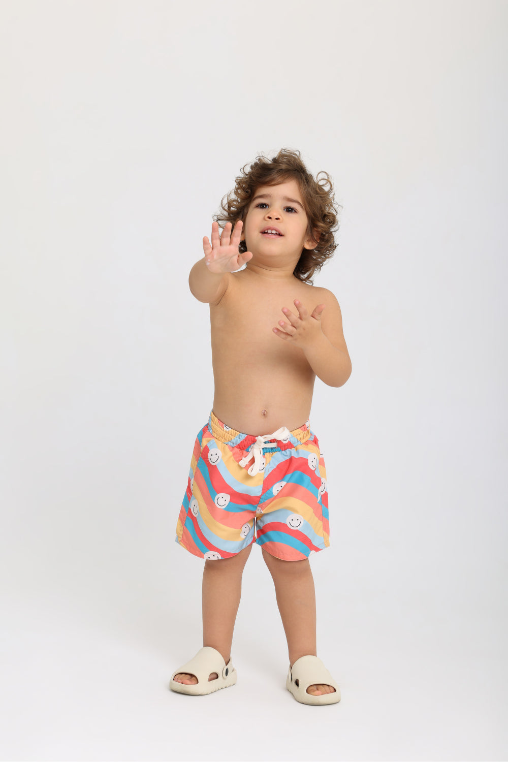 baby boys swimsuit – smiley print