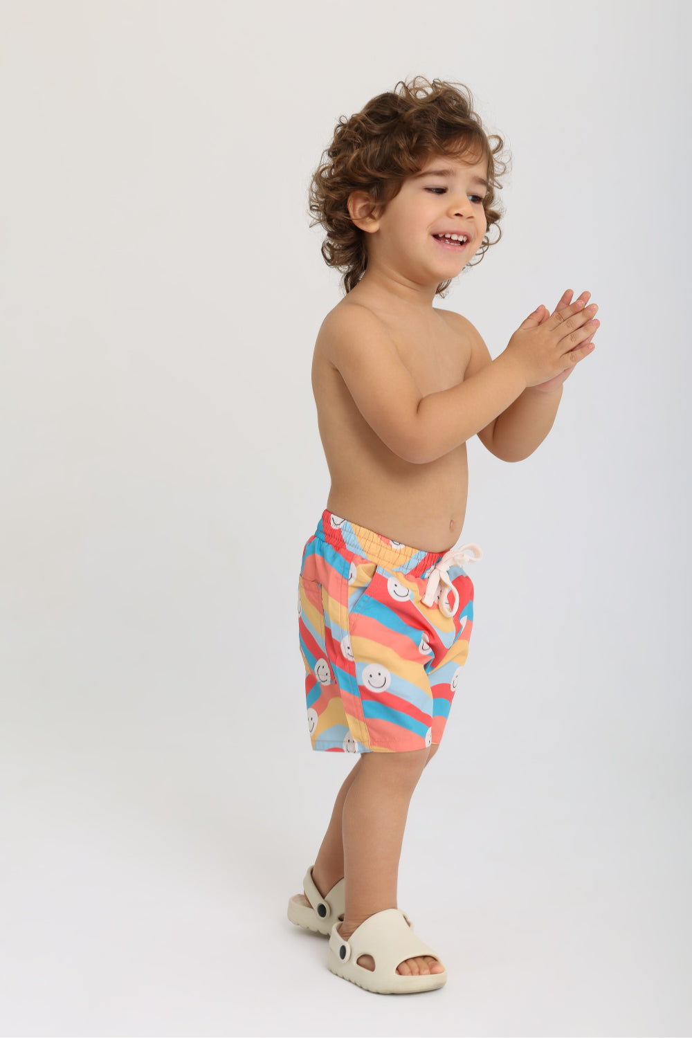 baby boys swimsuit – smiley print