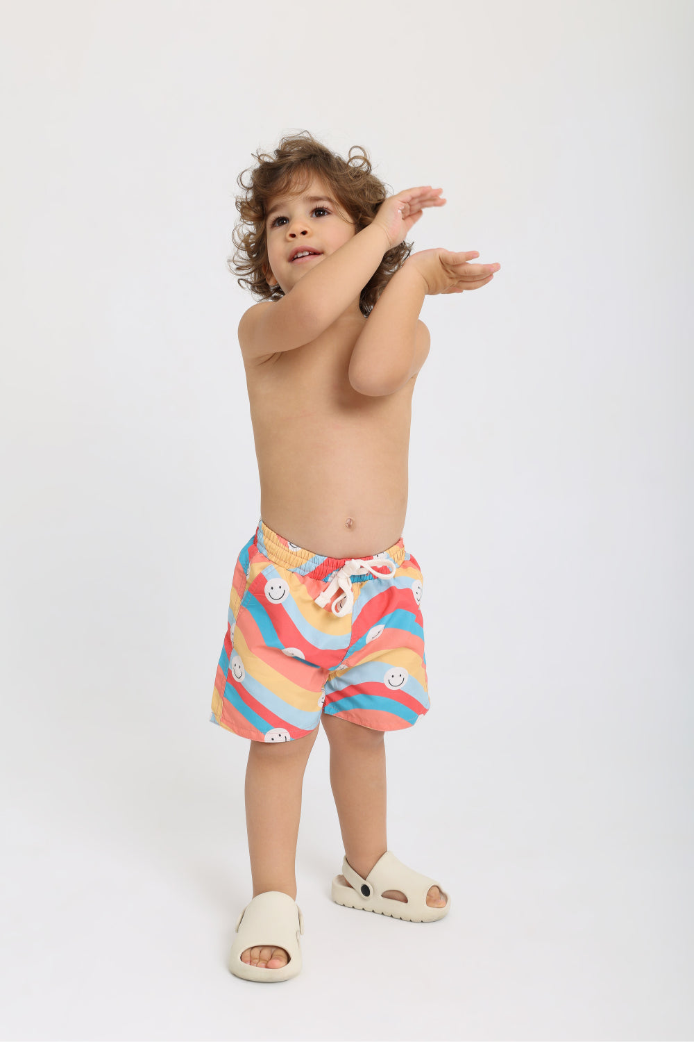 baby boys swimsuit – smiley print