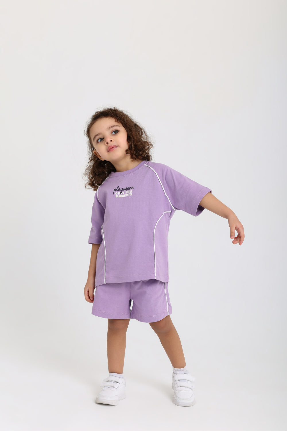 unisex baby 2-piece outfit set – purple