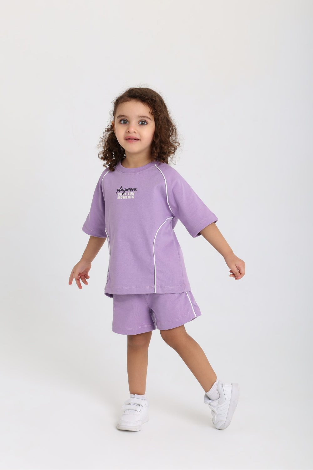 unisex baby 2-piece outfit set – purple