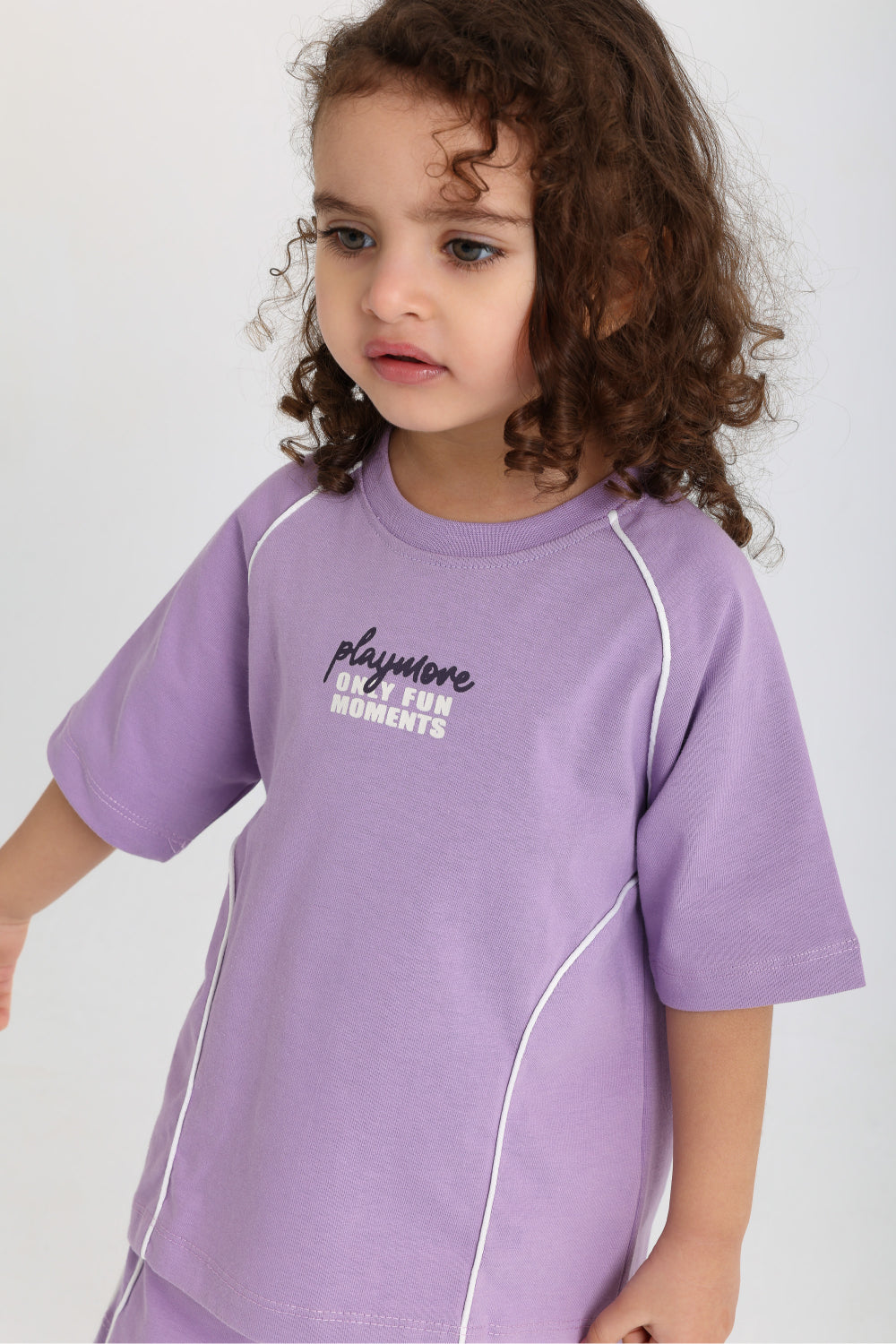 unisex baby 2-piece outfit set – purple