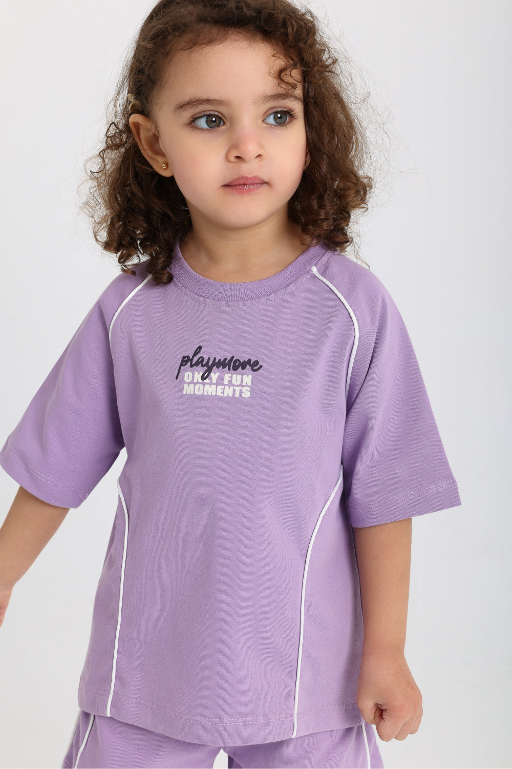 unisex baby 2-piece outfit set – purple
