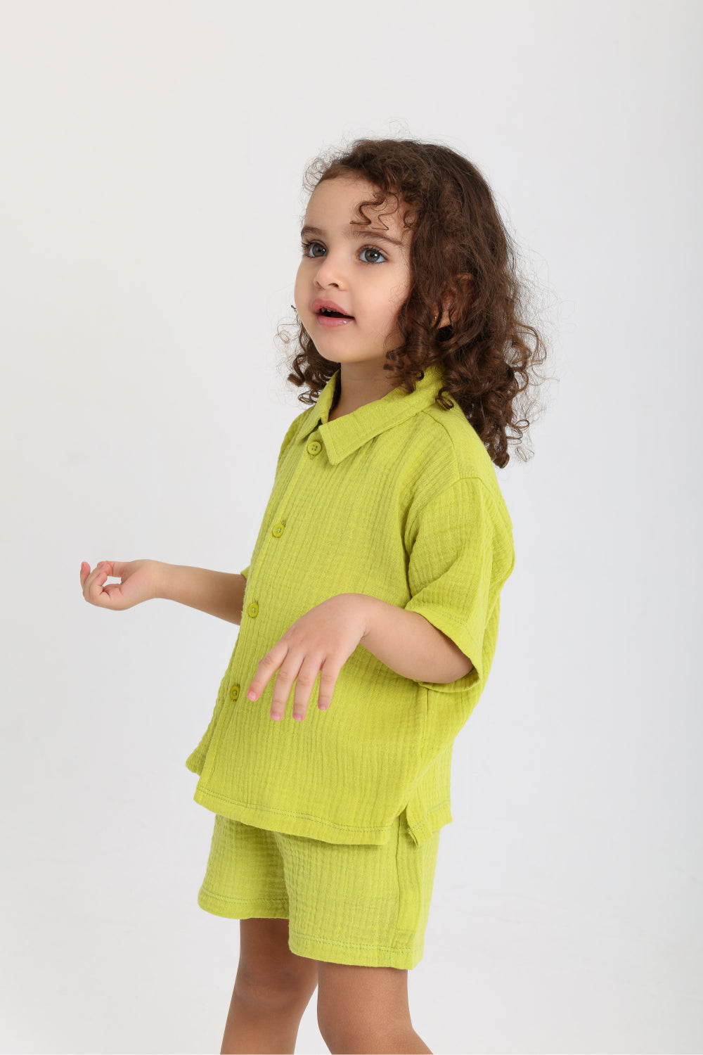 unisex baby 2-piece cotton outfit set – light green