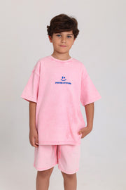 unisex cotton outfit set – pink