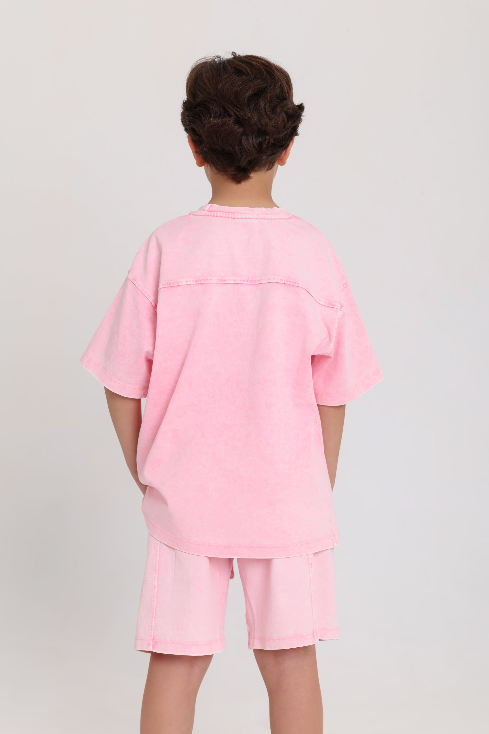 unisex cotton outfit set – pink