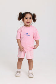 baby girls cotton outfit set – pink