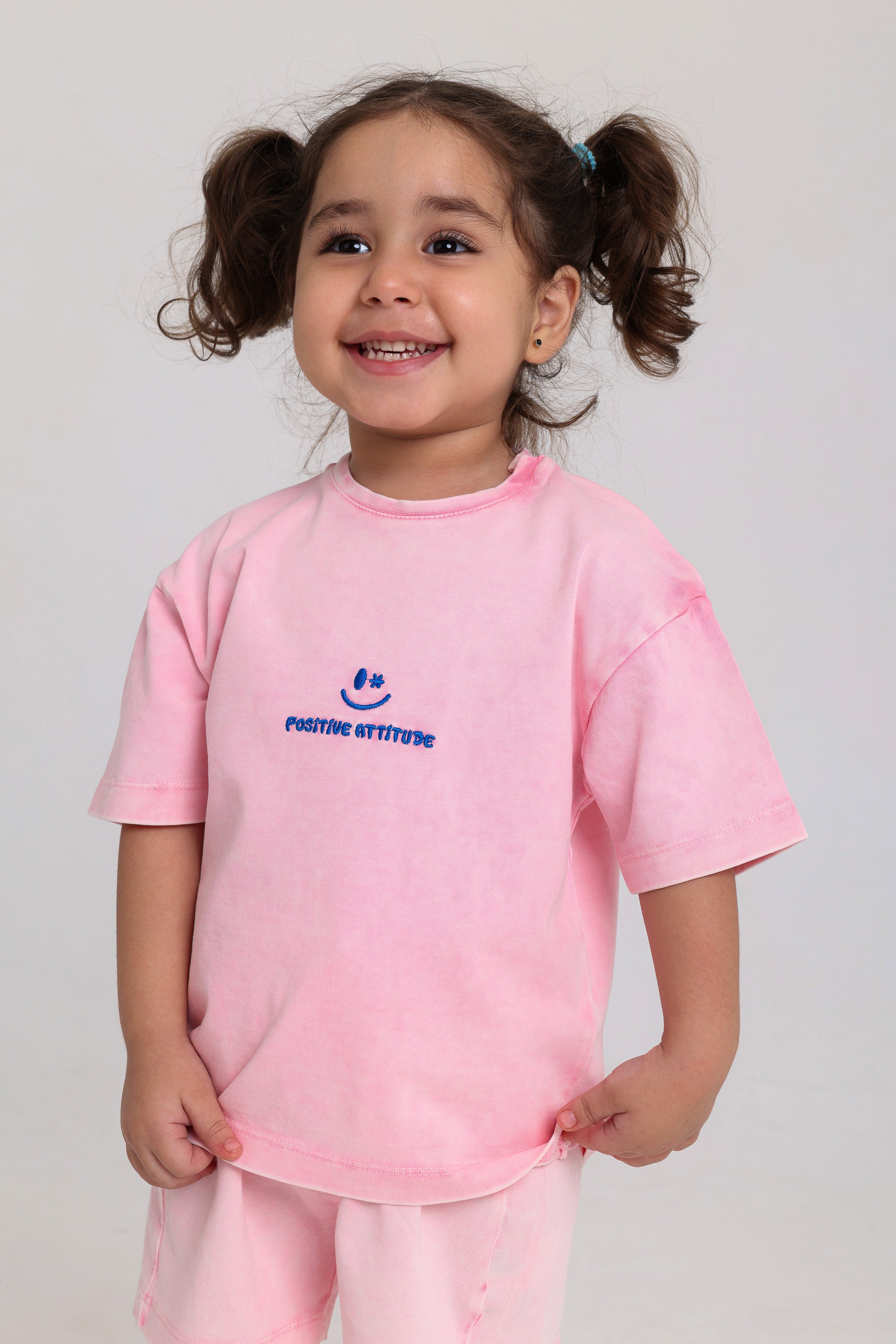 baby girls cotton outfit set – pink