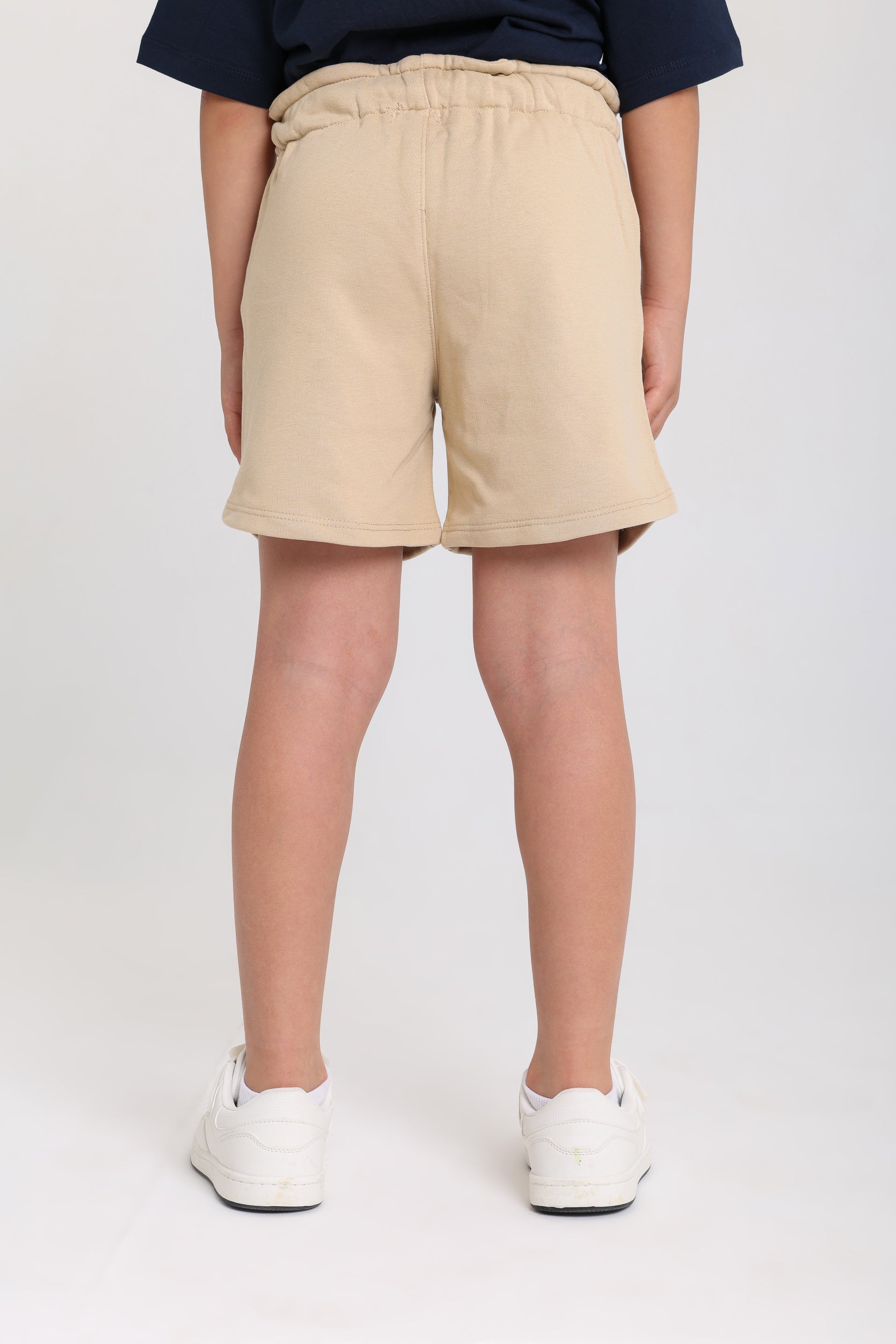 Unisex cotton shorts – beige