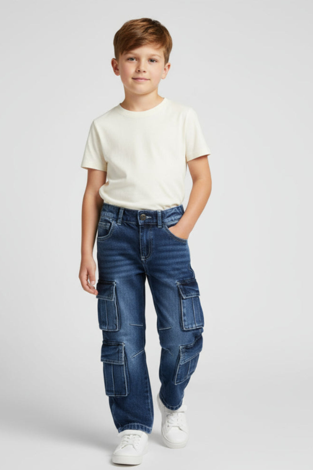 unisex denim pants – navy