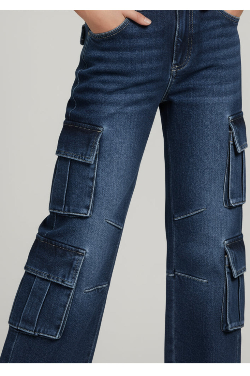 unisex denim pants – navy