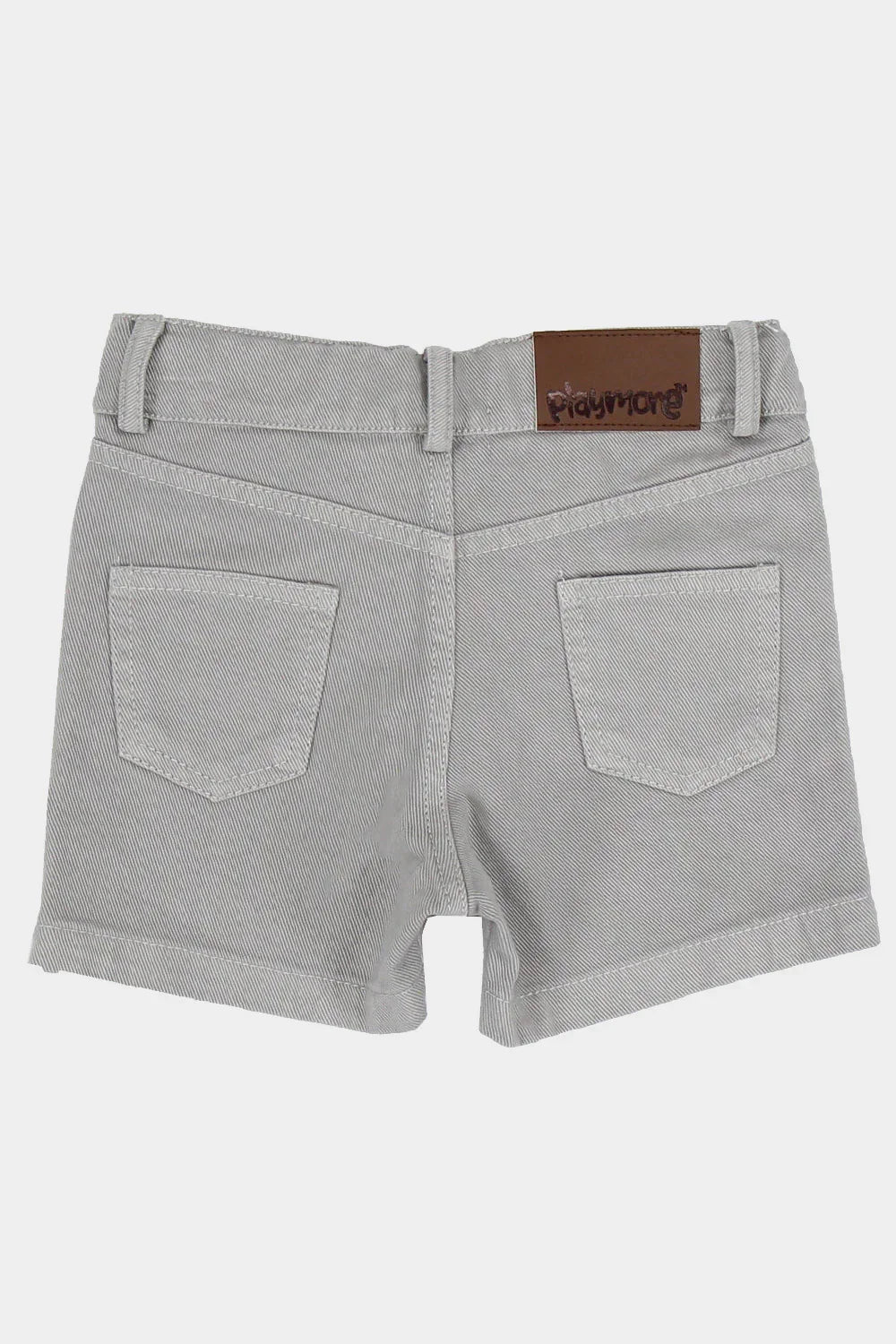 grey gabardine shorts - playmore