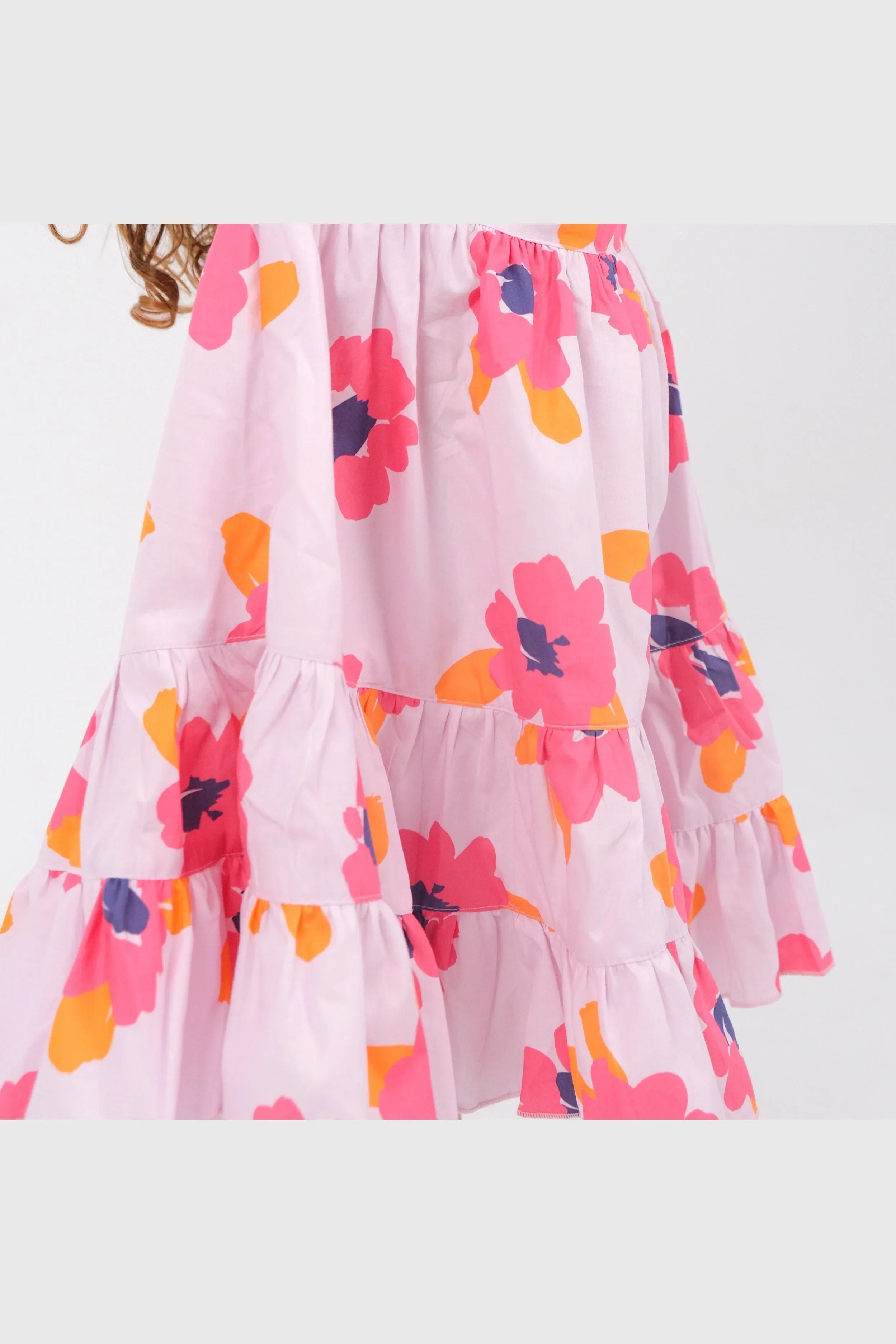 floral short-sleeved dress - playmore