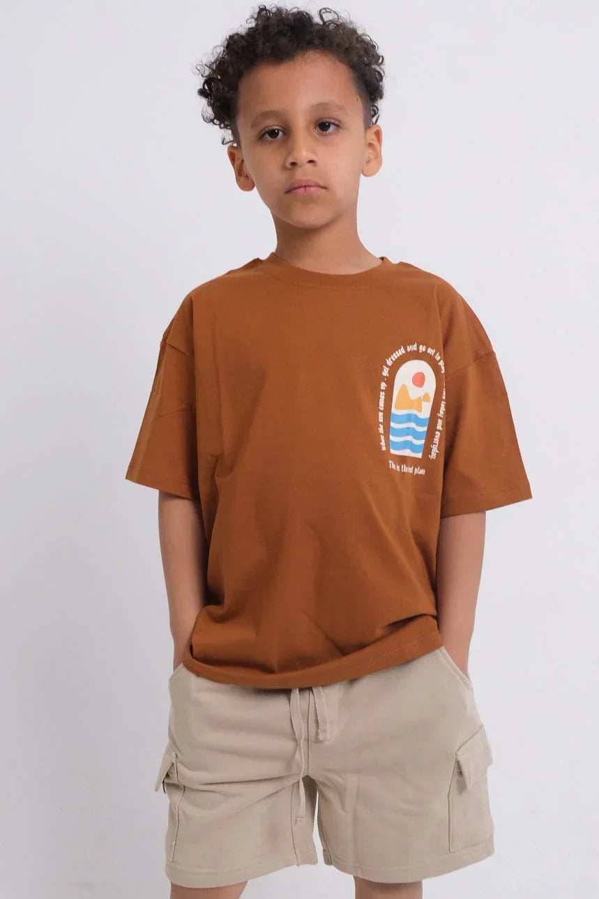 "best plan" short-sleeved t-shirt - playmore