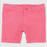 Coral Gabardine Shorts - Ourkids - Playmore